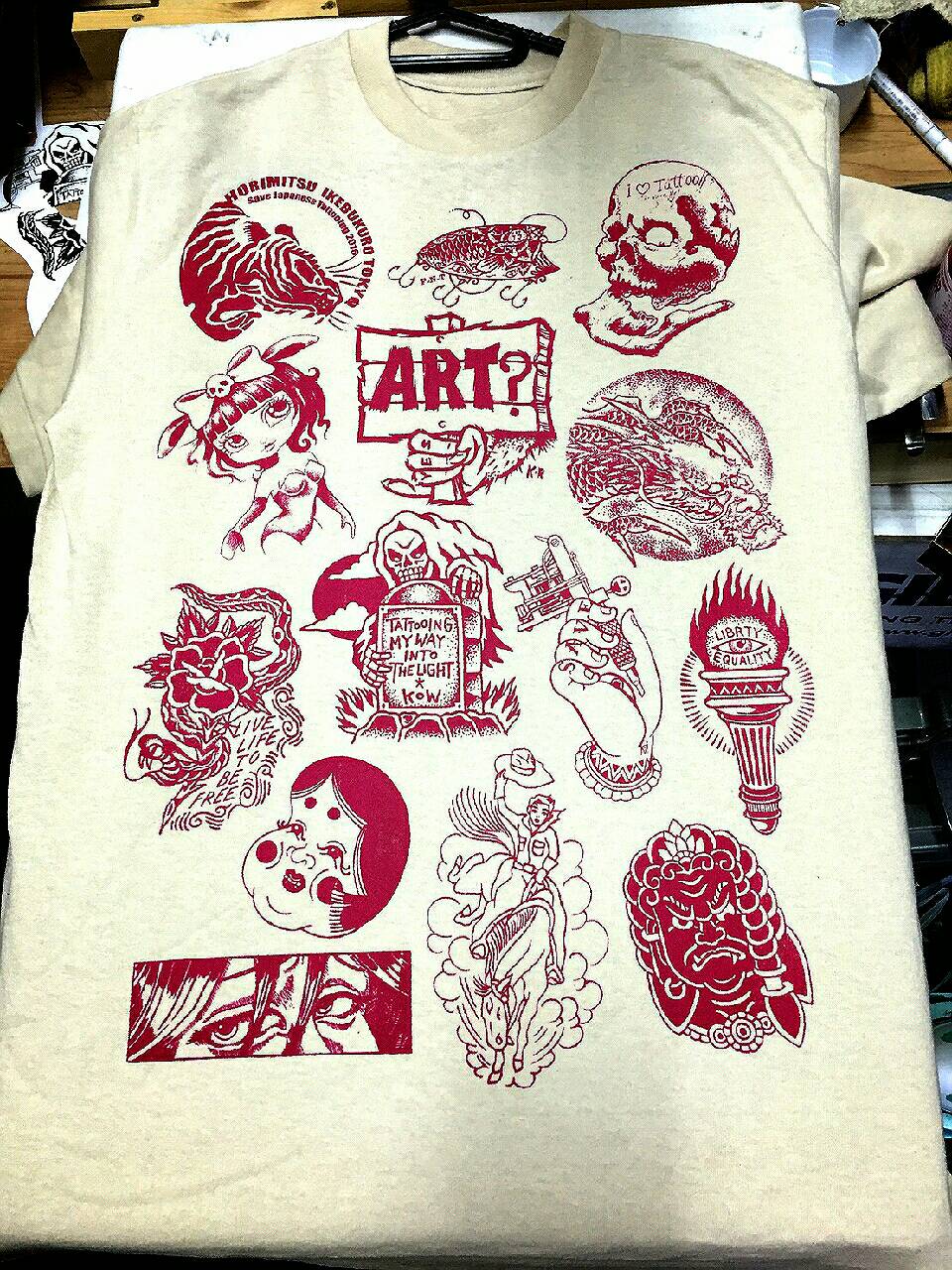 Sale Of Charity T Shirt For Supporting Save Tattooing Japanese Tattoo Save Tattooing